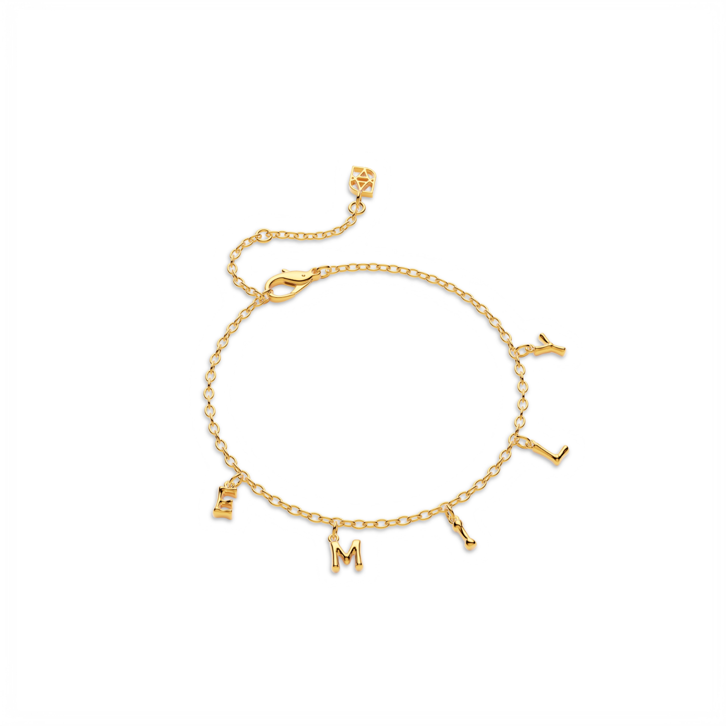 Made Mine Fine Name Bracelet (Gold)