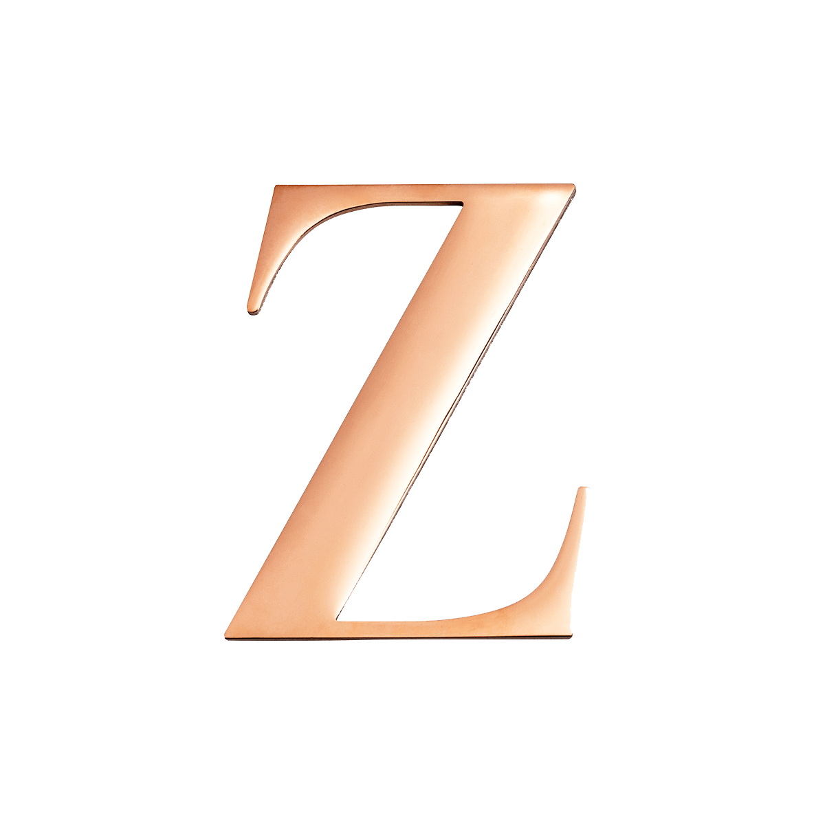 Rose Gold Small Metal Letter