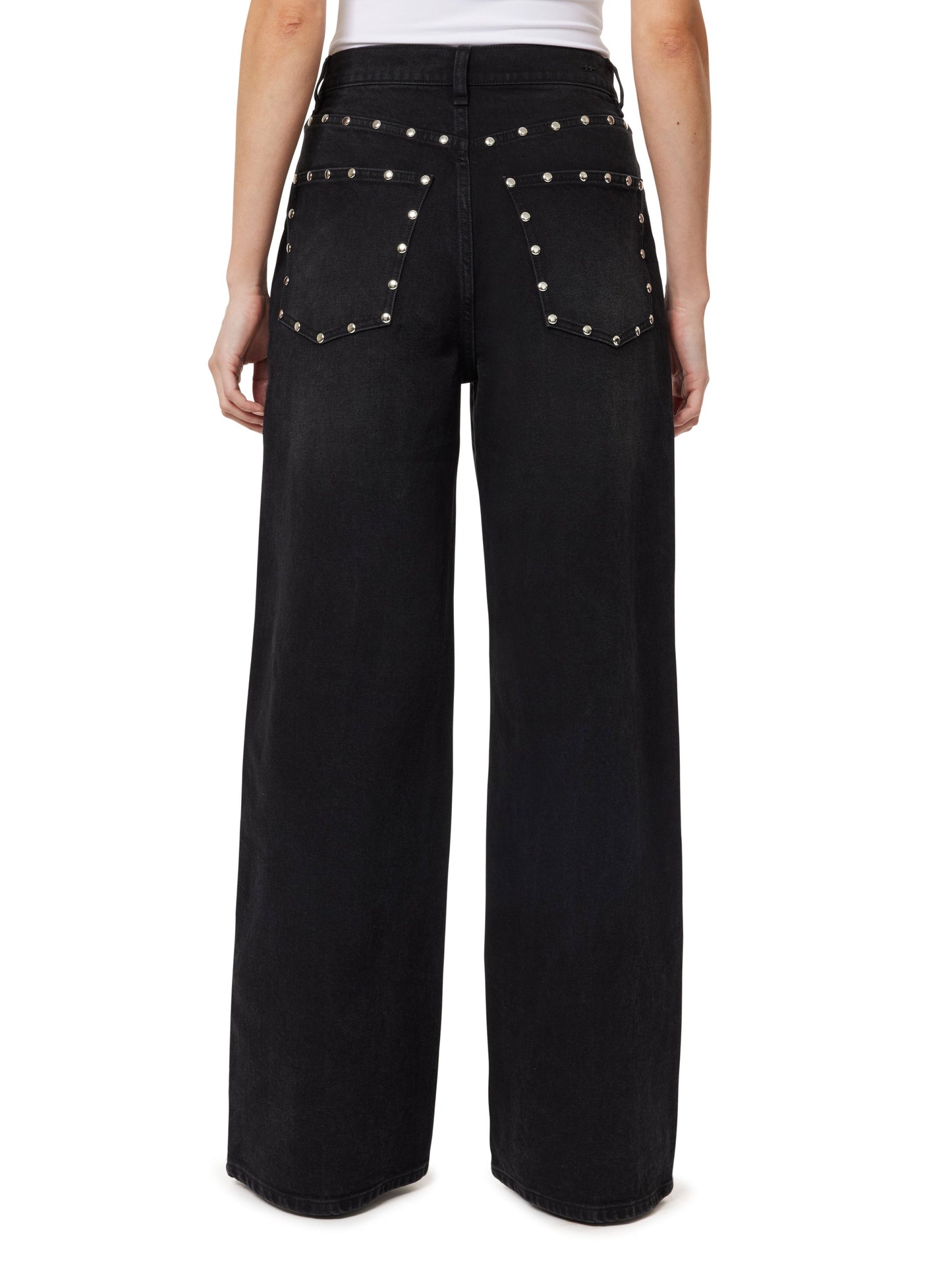 gemma wide leg slouch - jet black
