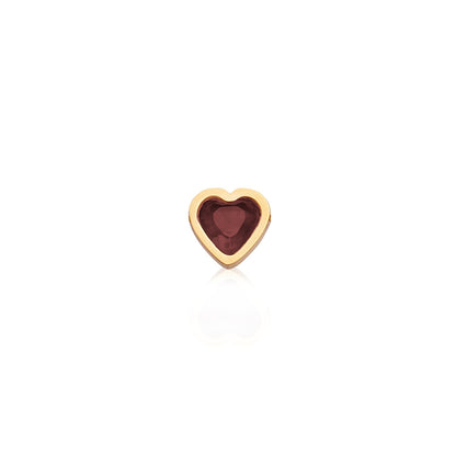 Made Mine Mini Heart Birthstone Bracelet (Gold)