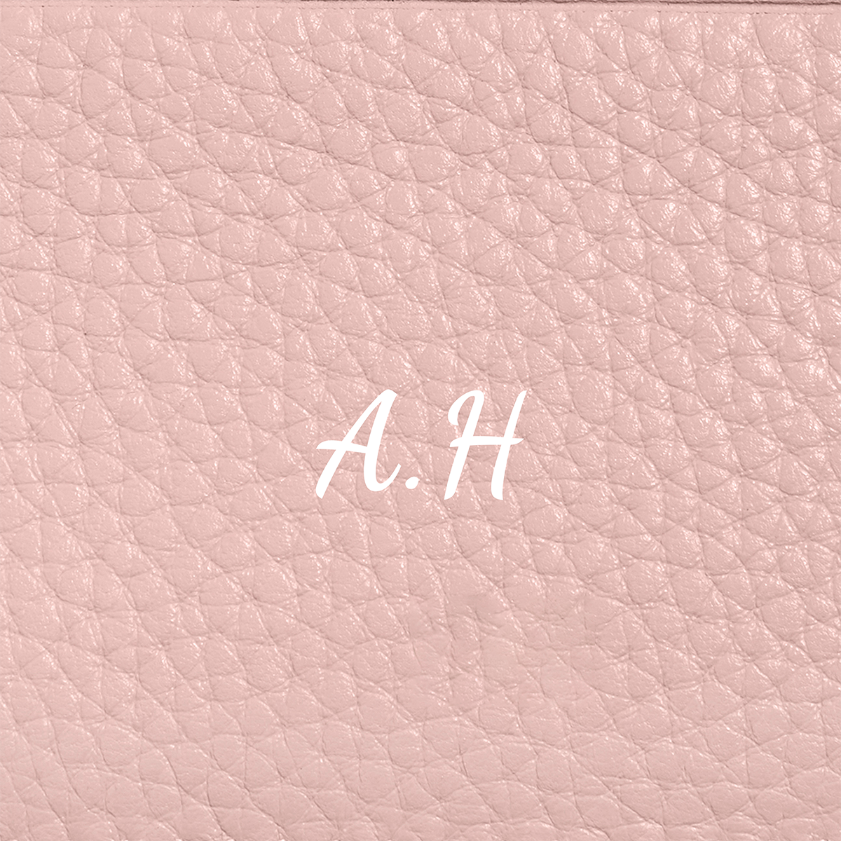 Leather Clutch Pouch (Blush)