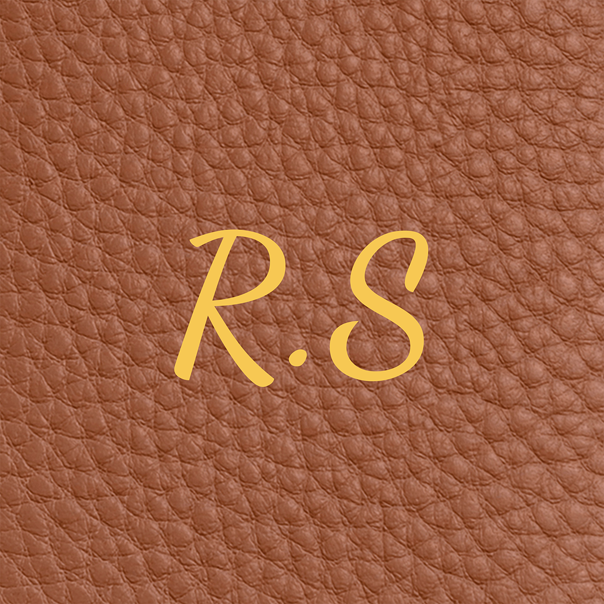 Leather Luggage Tag (Tan)