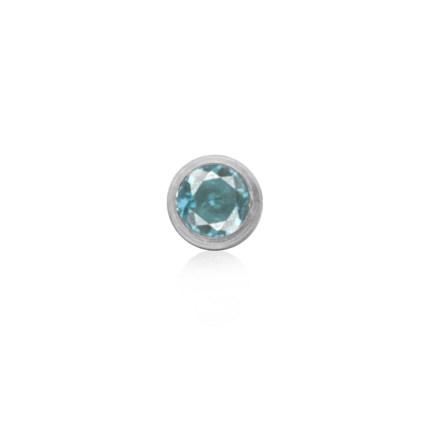 Birthstone Huggie Hoops (Silver)