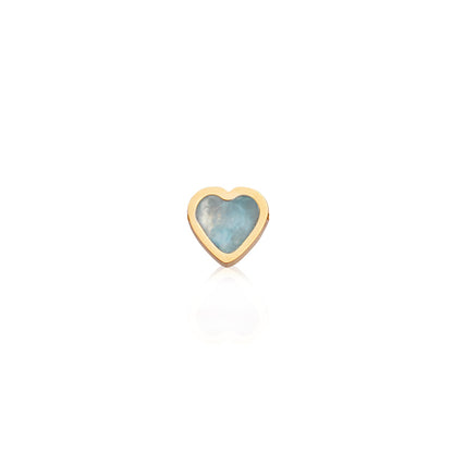 Made Mine Mini Heart Birthstone Bracelet (Gold)