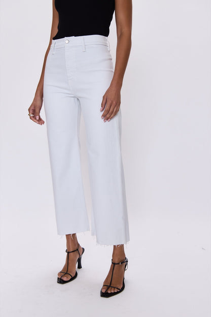 penny wide leg crop - blizzard