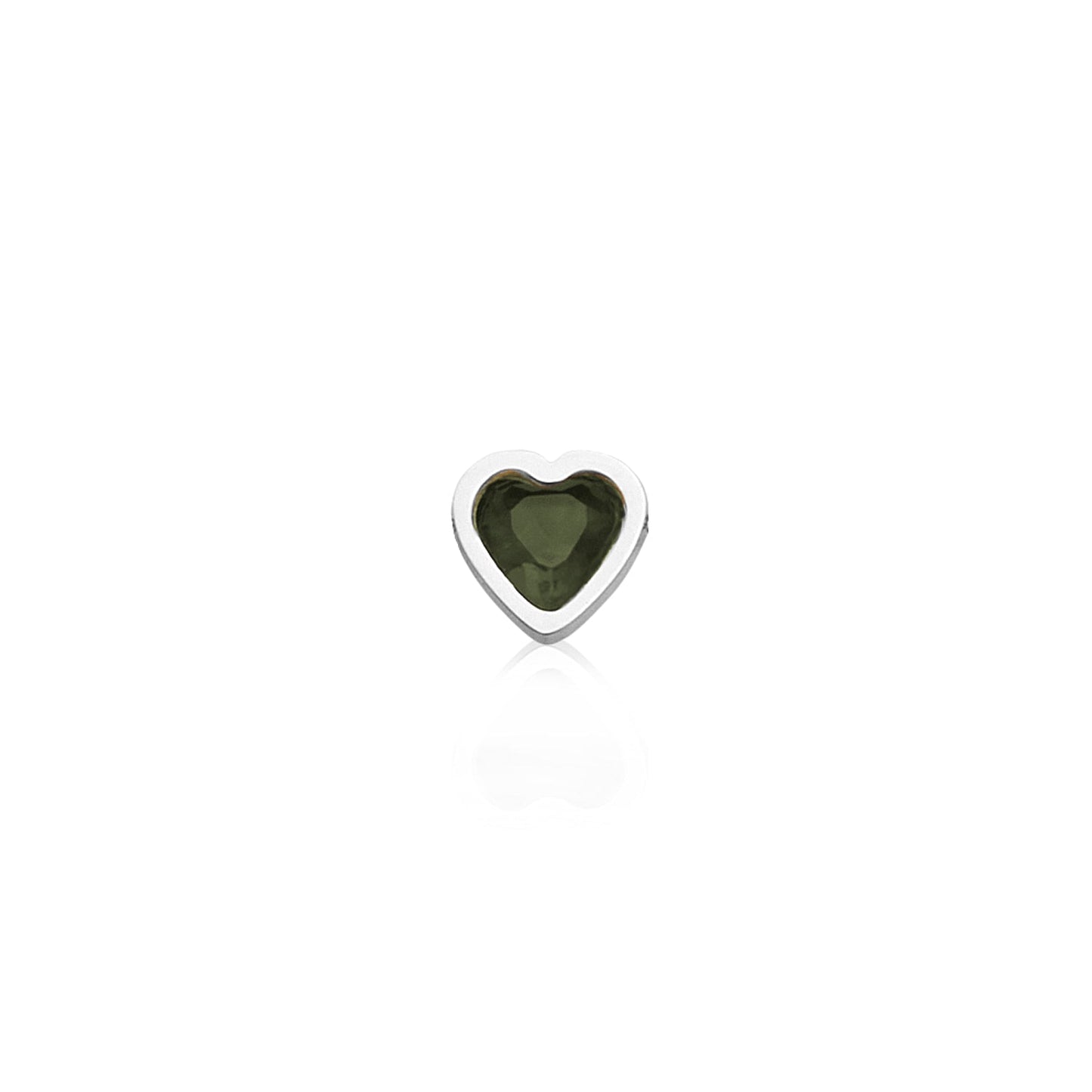 Made Mine Mini Heart Birthstone Bracelet (Silver)