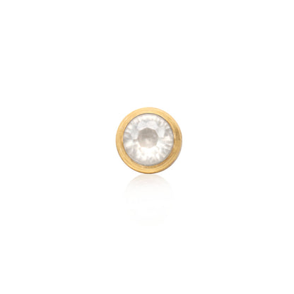 Round Birthstone Pendant (Gold)