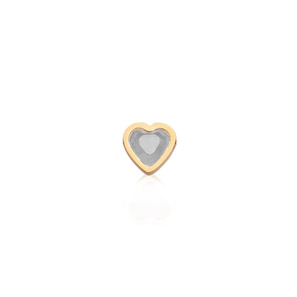Made Mine Charms - Heart Birthstone Charms (Gold)