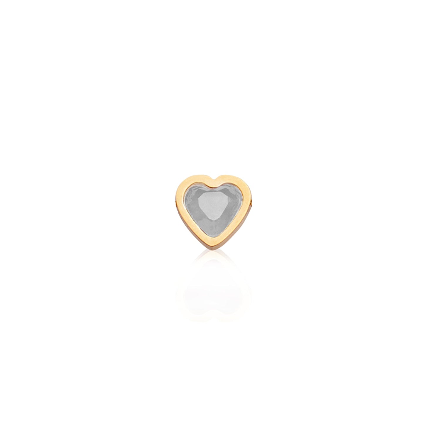 Made Mine Mini Heart Birthstone Anklet (Gold)
