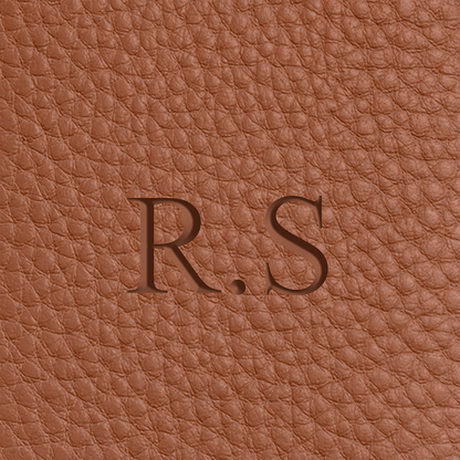 Leather Luggage Tag (Tan)