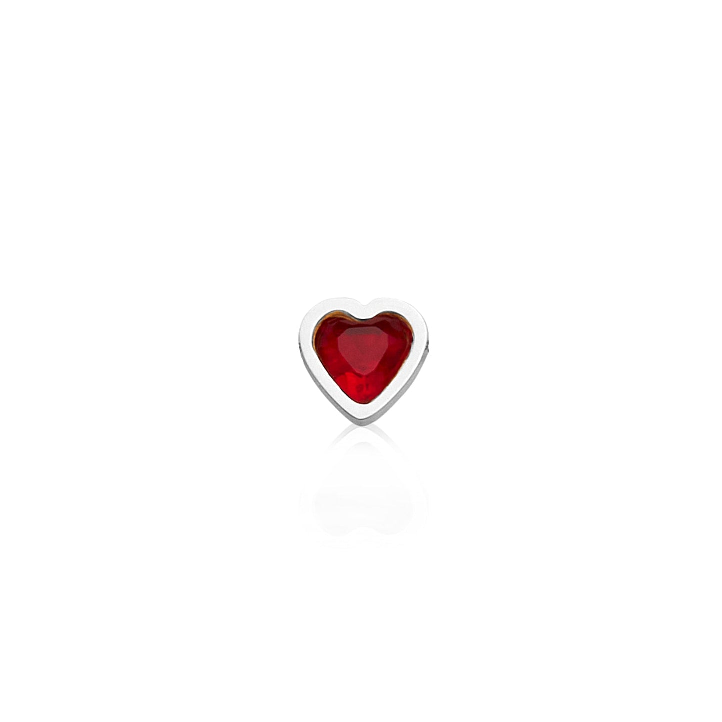 Made Mine Mini Heart Birthstone Bracelet (Silver)
