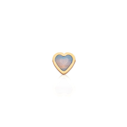 Made Mine Mini Heart Birthstone Necklace (Gold)