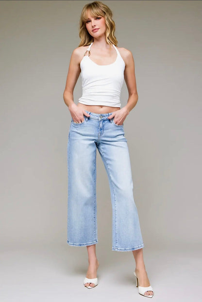 crop logan dad straight - light
