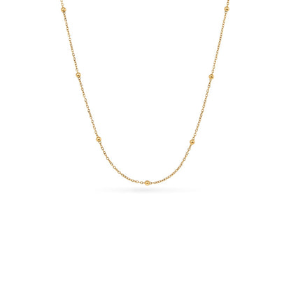 Floating Charm Heart Locket Necklace (Gold)