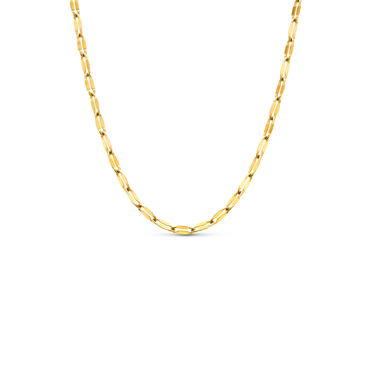 Pale Pink Opal Cushion Necklace (Gold)
