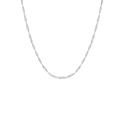 Layering Twisted Chain Necklace (Silver)