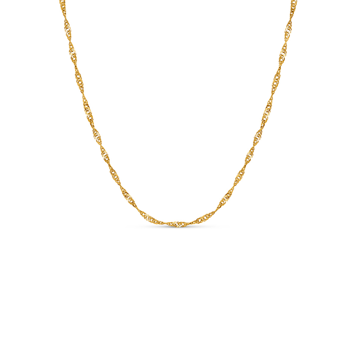 Layering Twisted Chain Necklace (Gold)
