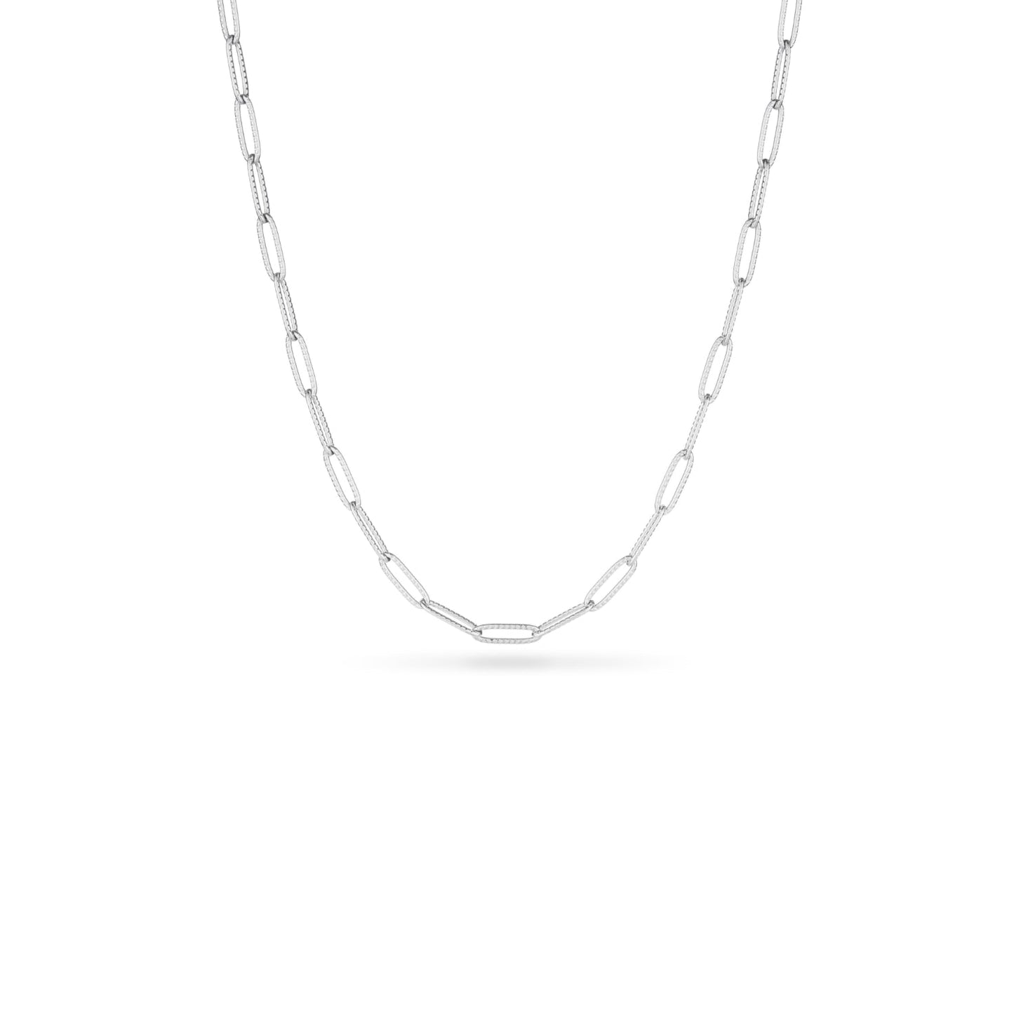 Round Photo Locket Sphere Necklace (Silver)