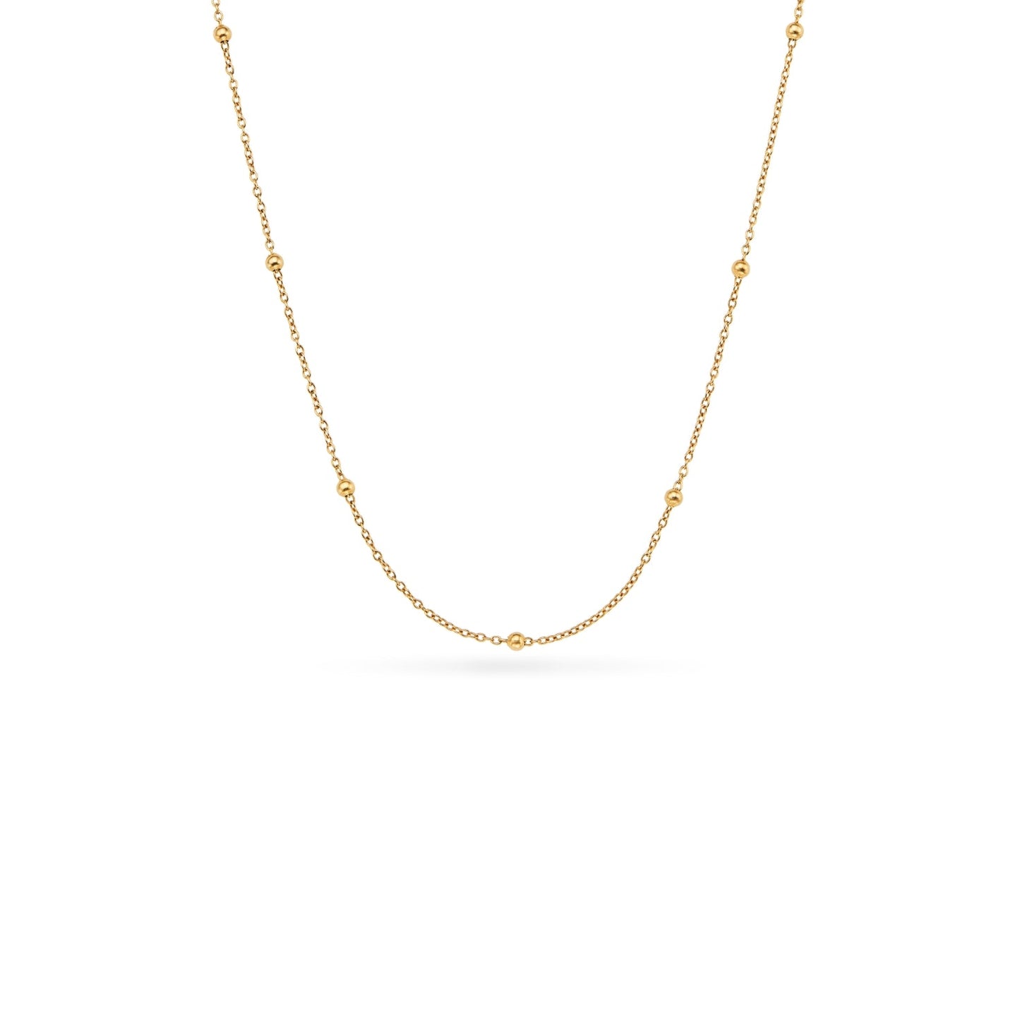 Organic Fingerprint Droplet Necklace (Gold)