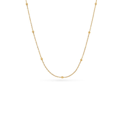 Organic Fingerprint Droplet Necklace (Gold)