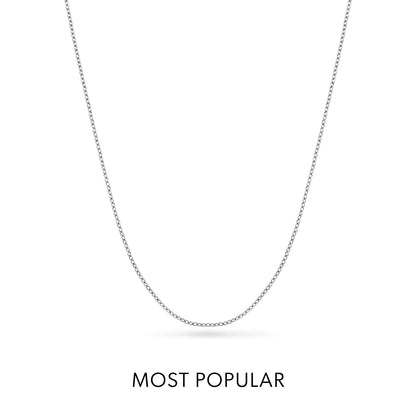 Layering Fine Chain Necklace (Silver)