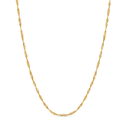 Layering Twisted Chain Necklace (Gold)