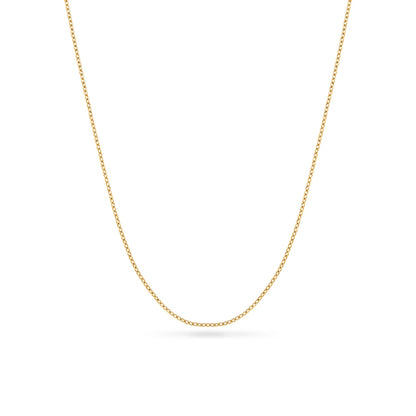 Fingerprint Moon & Star Tag Necklace (Gold)
