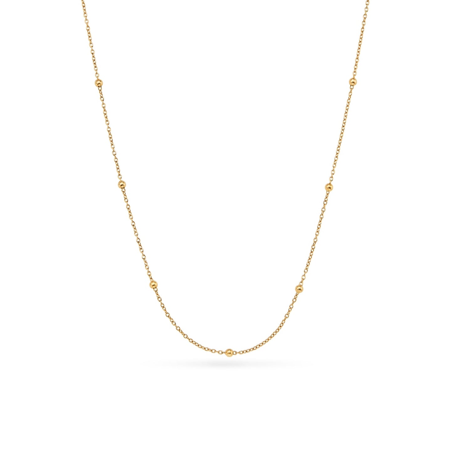 Chocolate Brown Heart Necklace (Gold)