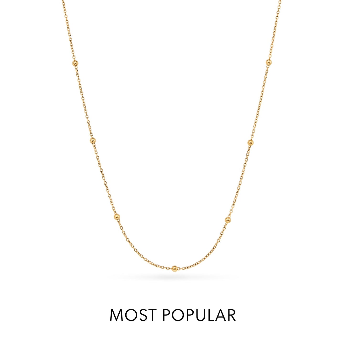 Pale Pink Opal Cushion Necklace (Gold)