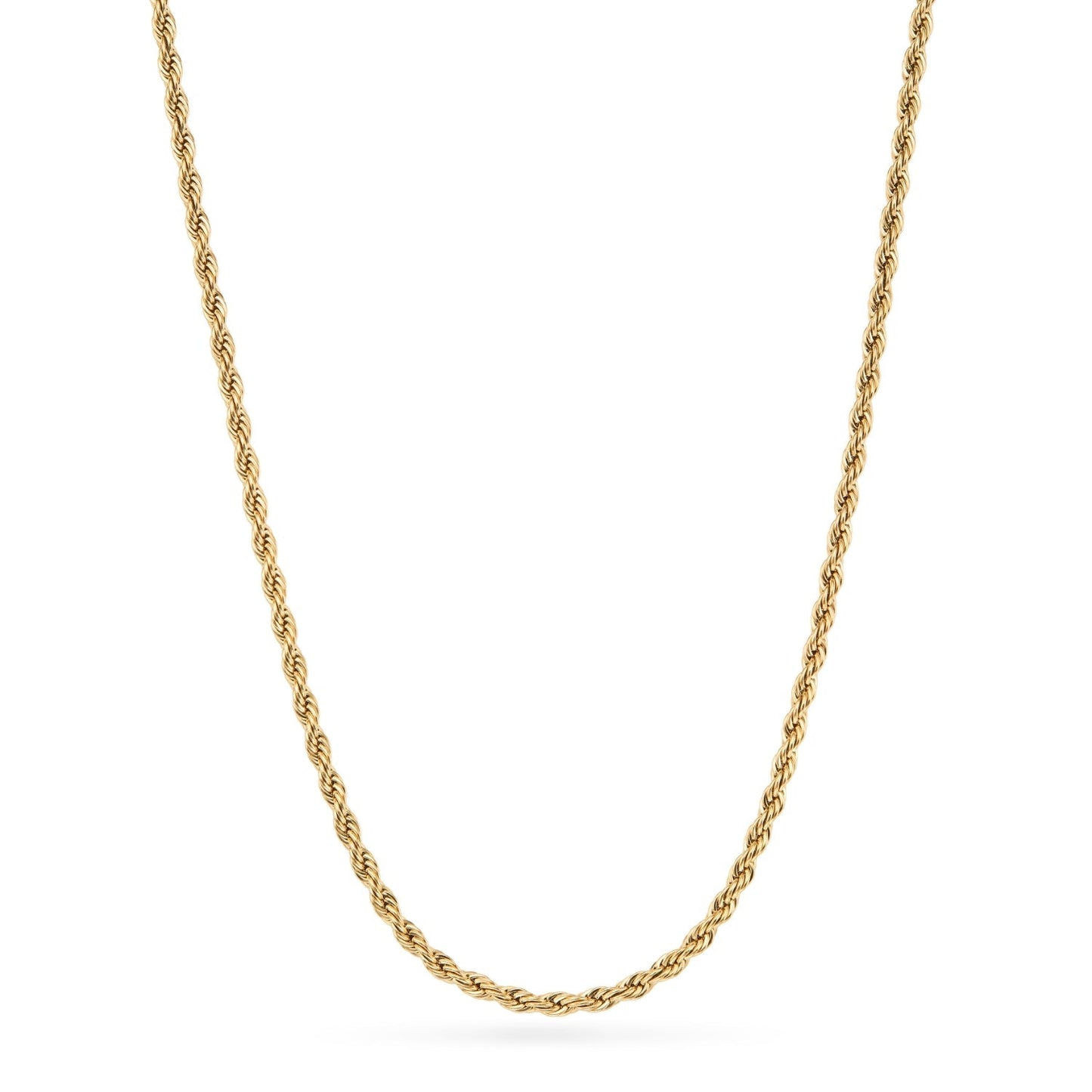 Butter Yellow Quartz Heart Necklace (Gold)