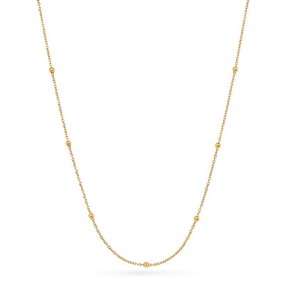 Organic Fingerprint Droplet Necklace (Gold)