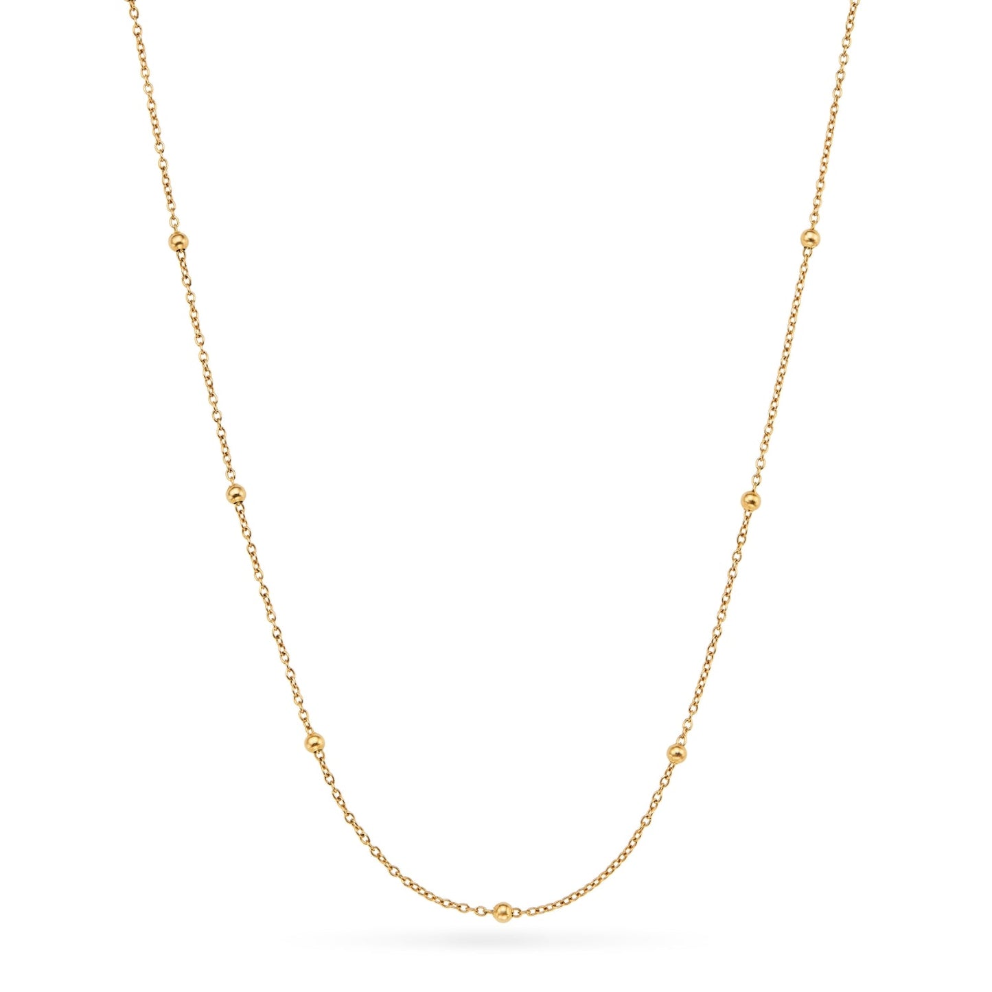 Double Heart Token Fingerprint Necklace (Gold & Silver)