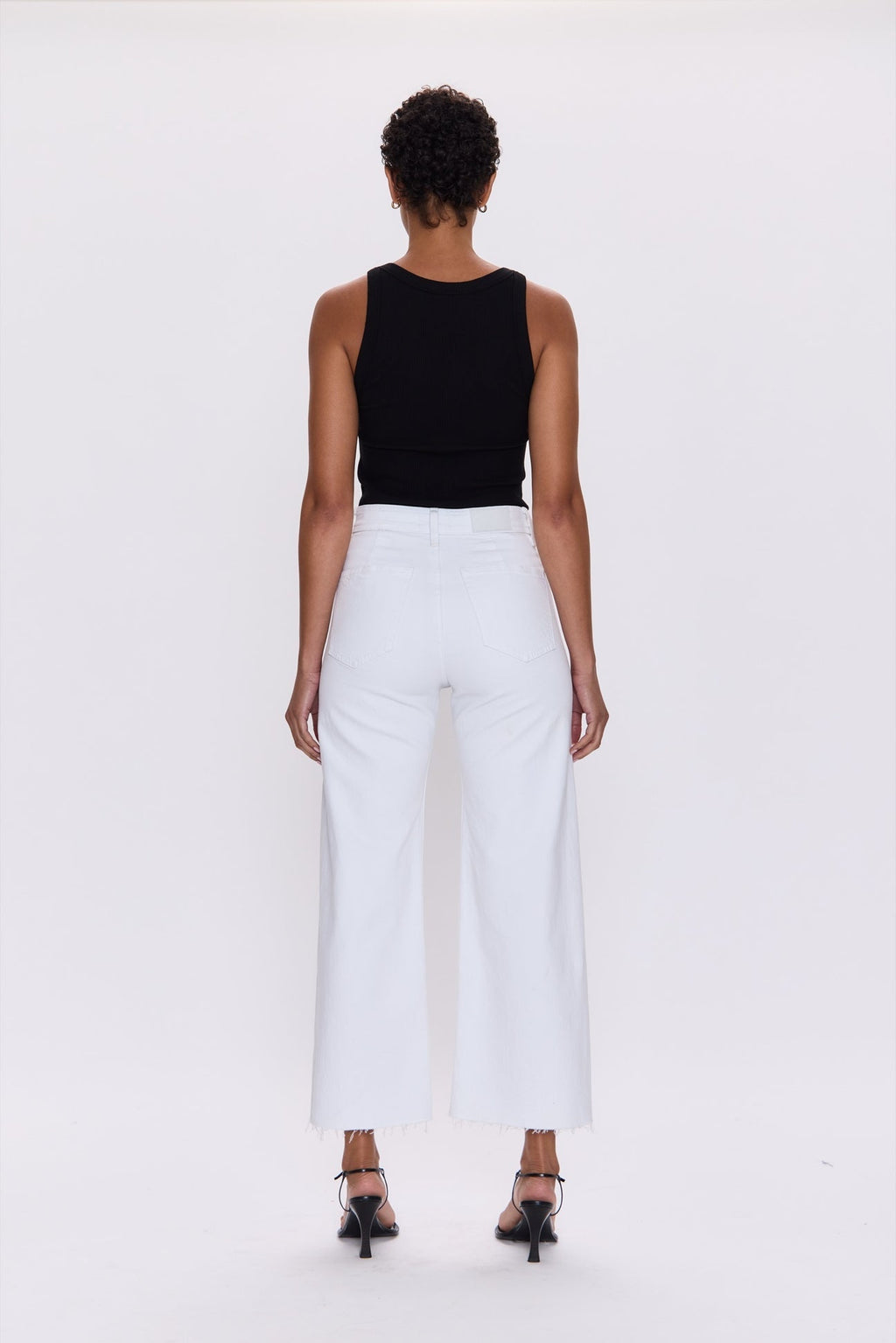 penny wide leg crop - blizzard