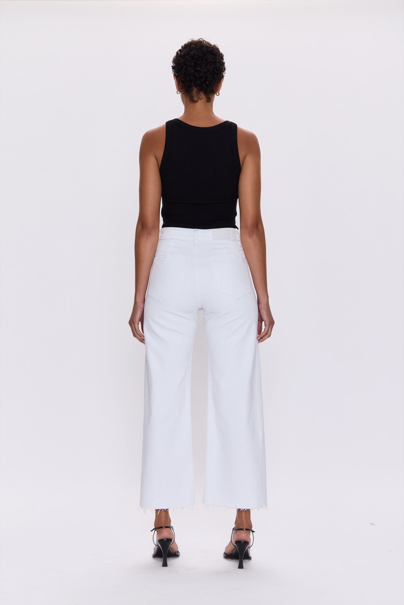 penny wide leg crop - blizzard