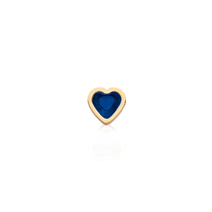 Made Mine Mini Heart Birthstone Necklace (Gold)