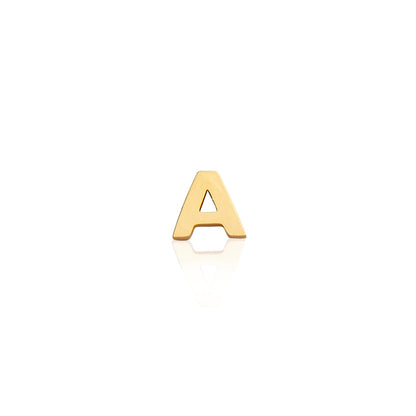 Made Mine Charms - Block Initial Charm (Gold)