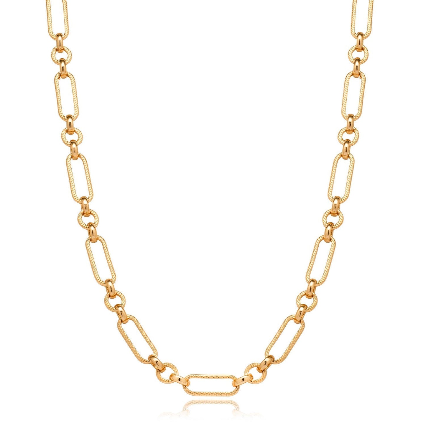 Figaro Chain Necklace (Gold)