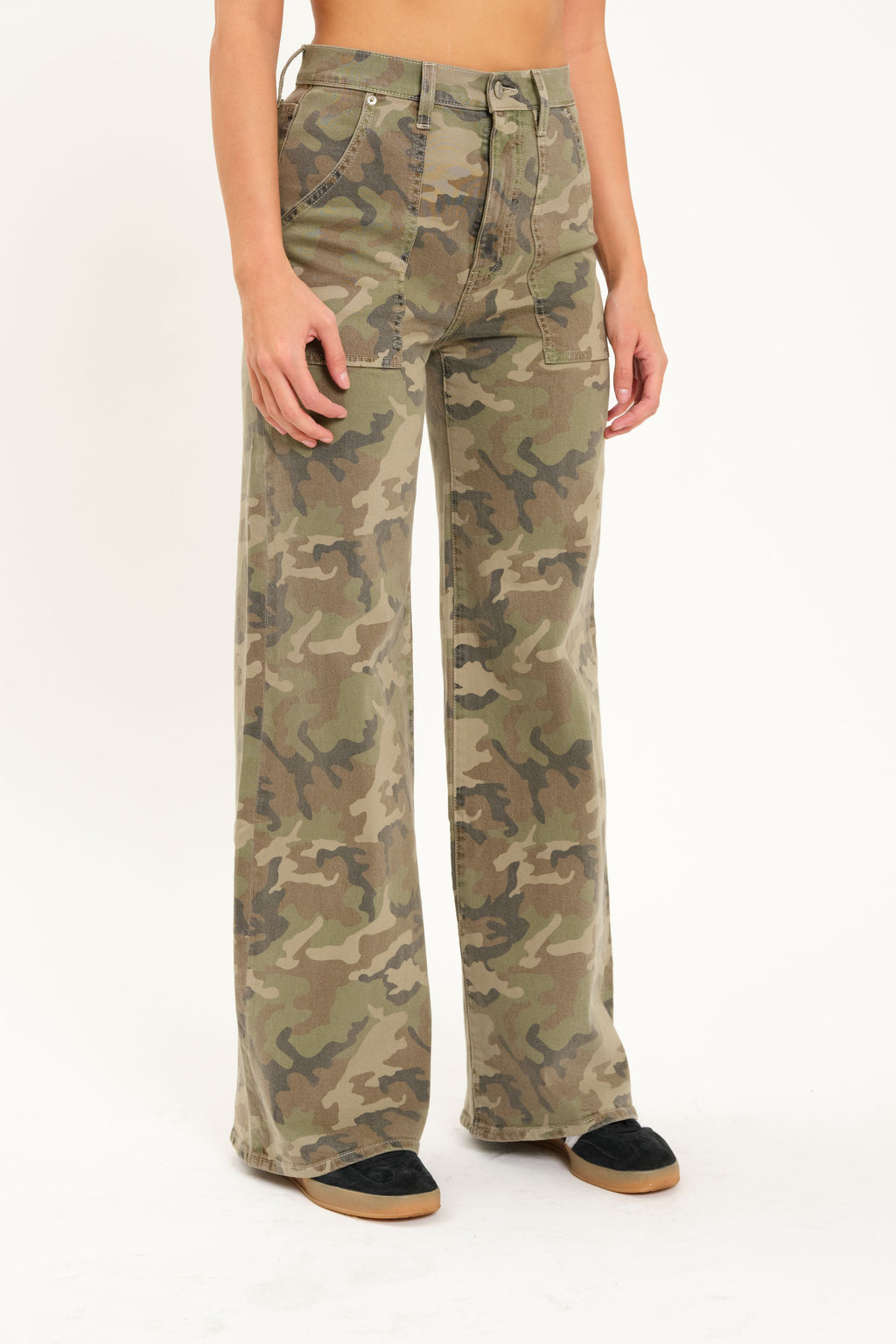 far out patch pocket wide leg - hideaway