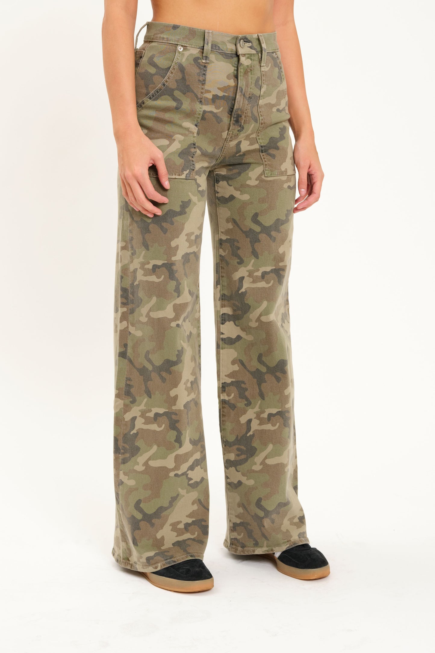 far out patch pocket wide leg - hideaway