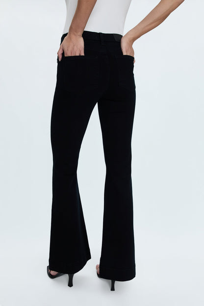 kinsley mid rise ultra flare - noir