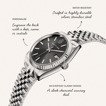 Belgravia 41 Grey Men's Watch (Silver)
