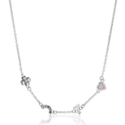Made Mine Charm Necklace (Silver)