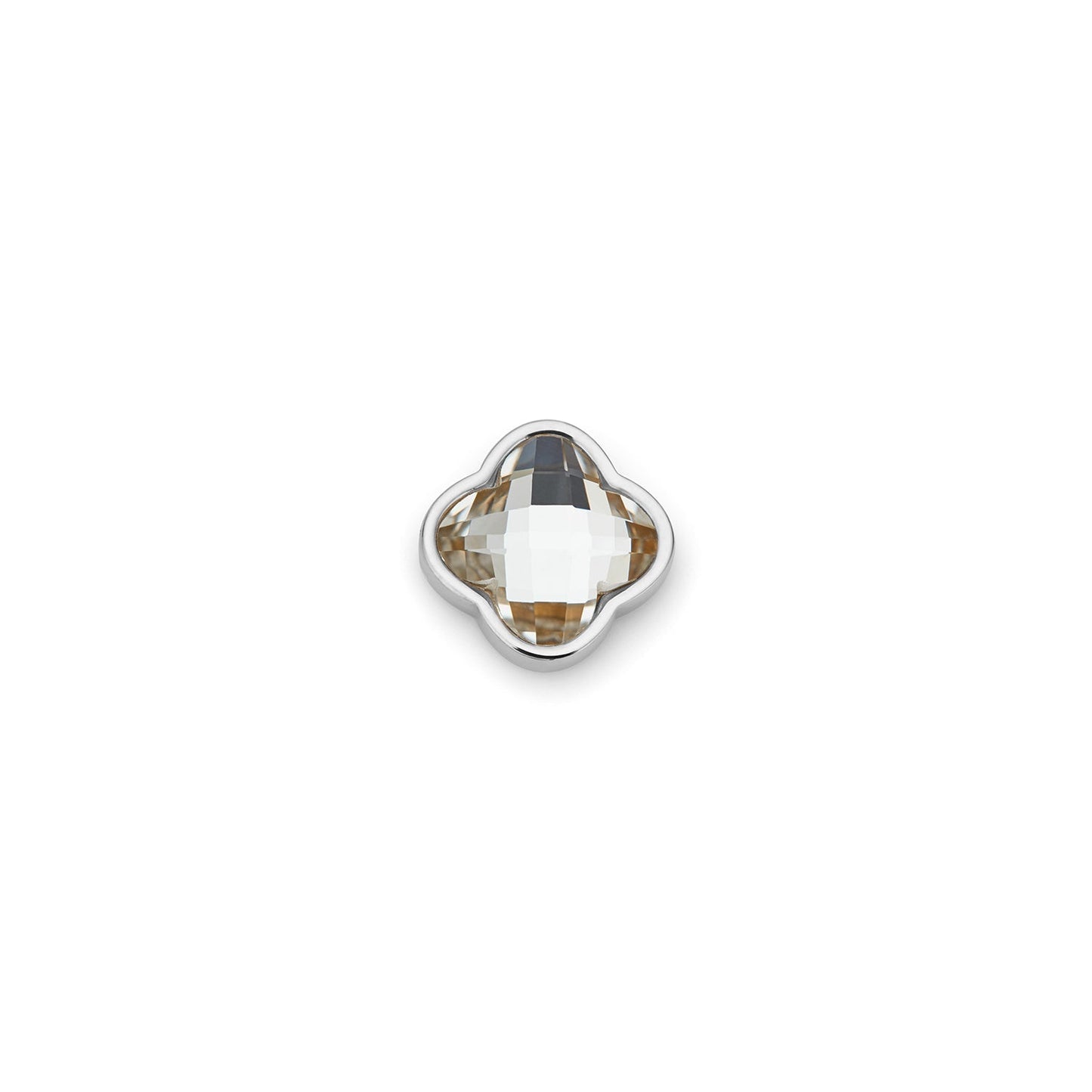 Clover Charms - Birthstone (Silver)