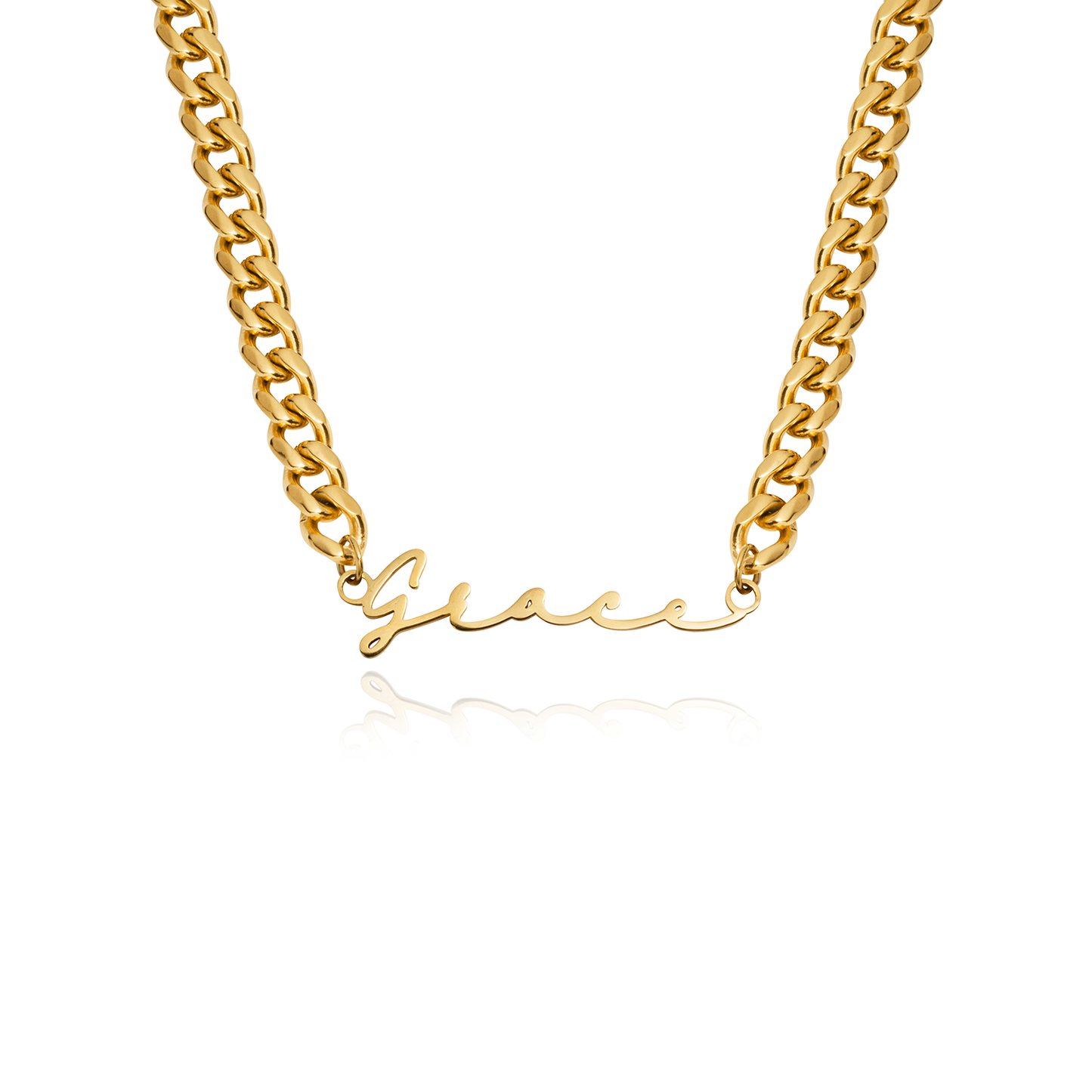 Signature Name Necklace - Gold