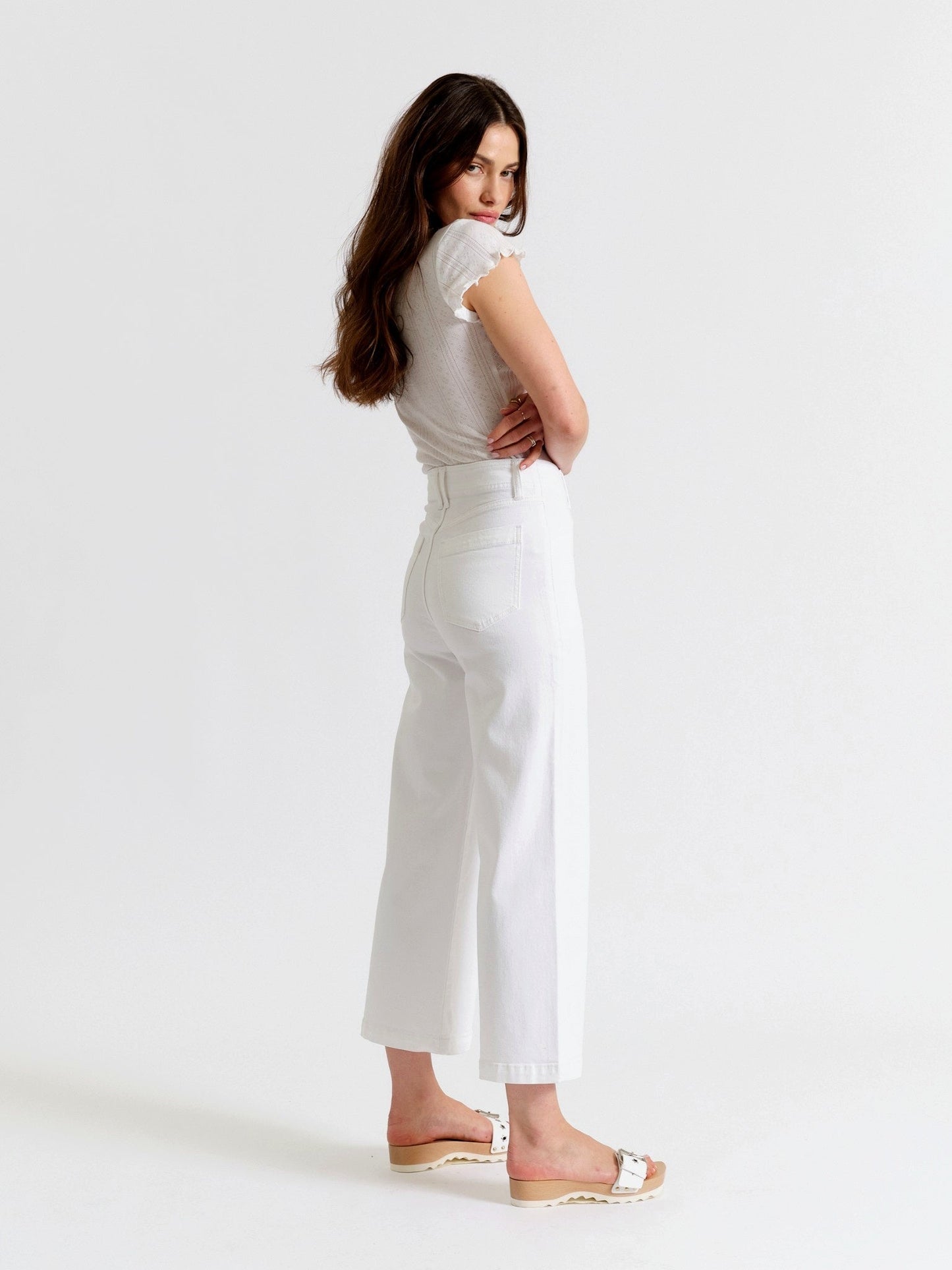 valley girl high rise patchpocket ankle - lamb