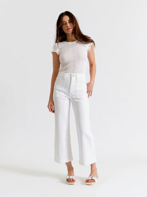 valley girl high rise patchpocket ankle - lamb