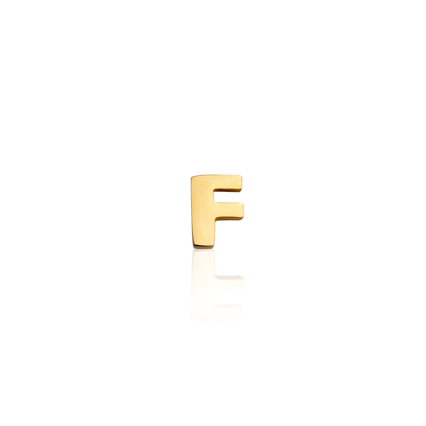Made Mine Charms - Block Initial Charm (Gold)