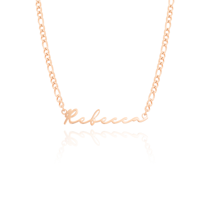 Signature Name Necklace - Rose Gold