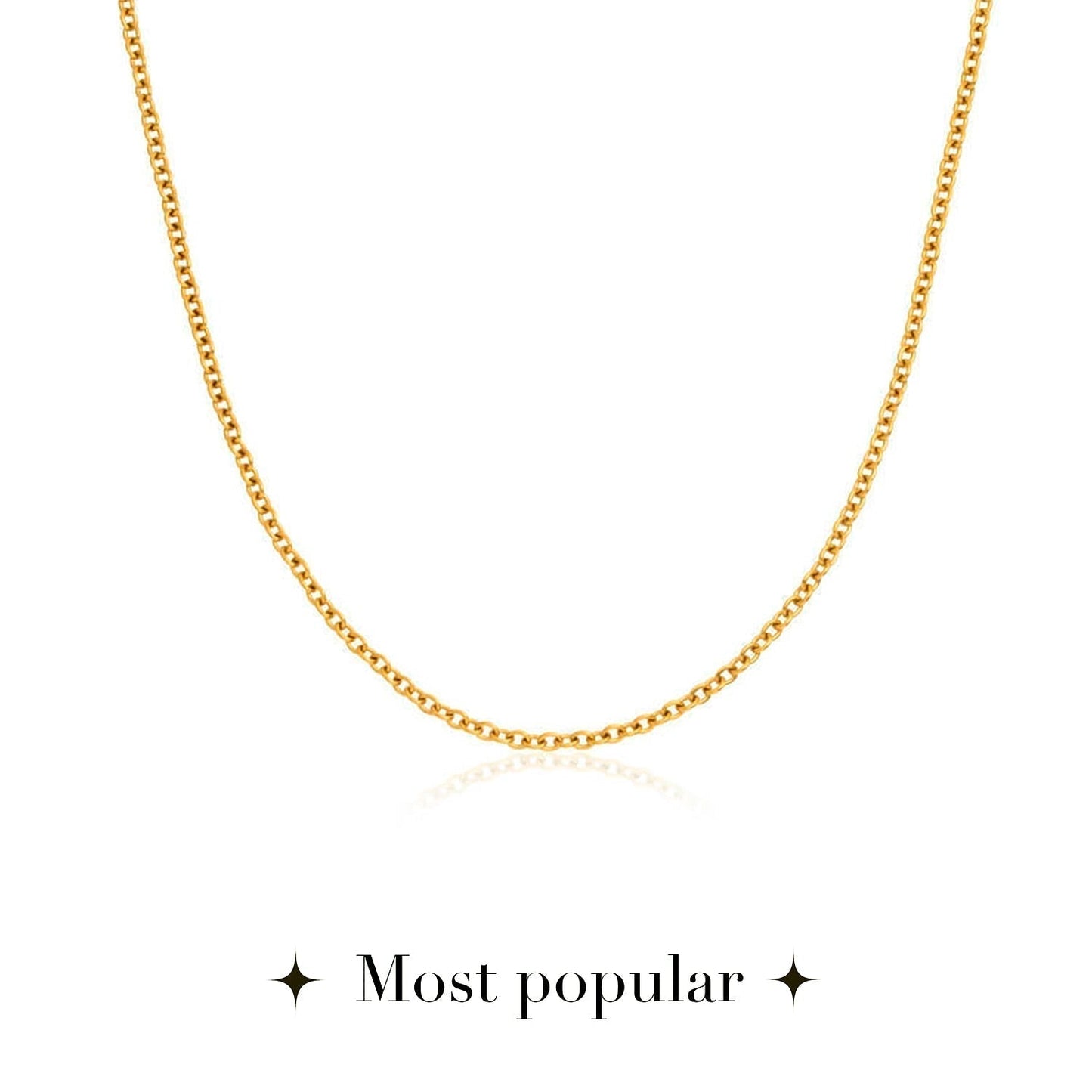 Mini Written In The Stars Initial Tag Necklace (Gold)