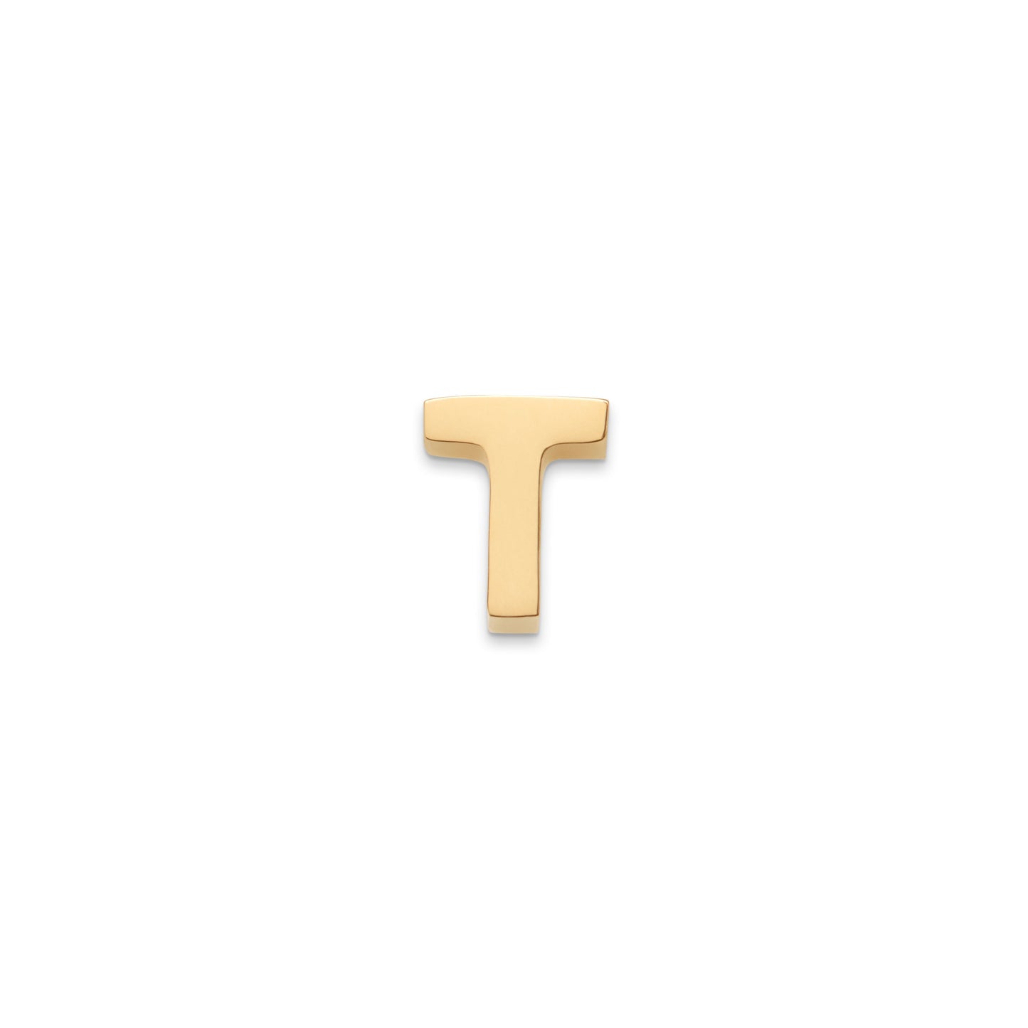Made Mine Charms - Block Initial Charm (Gold)